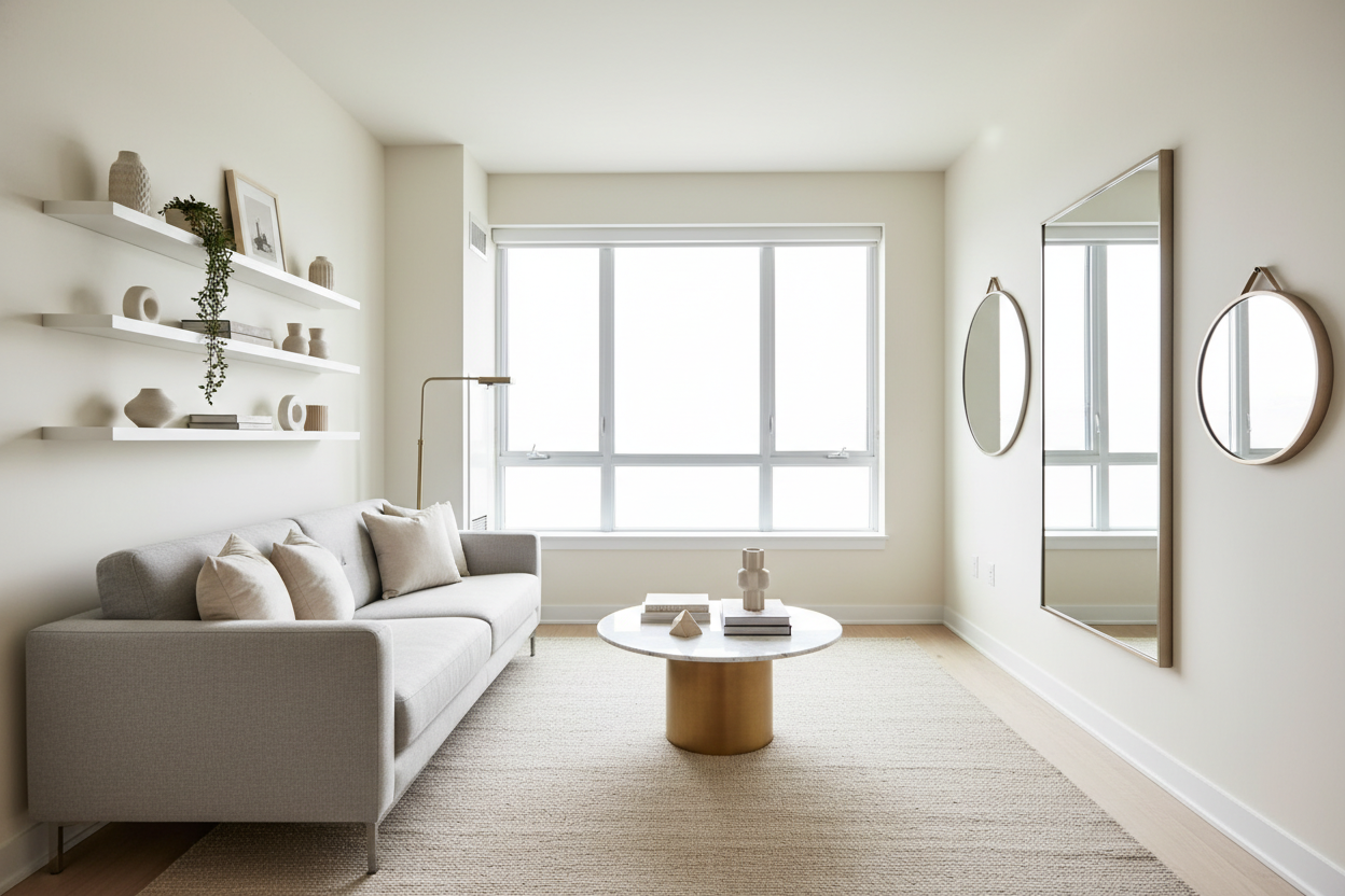 How to Stage a Small Living Room (Without Making It Look Cluttered)